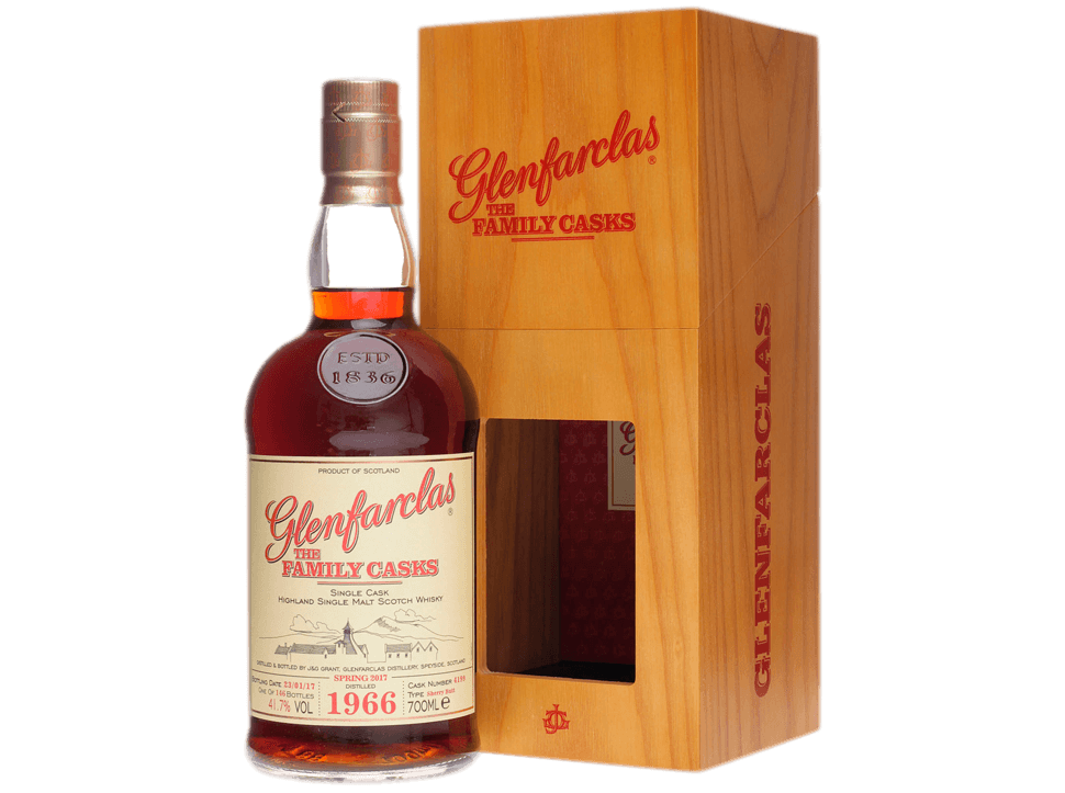 Buy original Whiskey Glenfarclas Vintage 1966 Spring 2017 with Bitcoin!