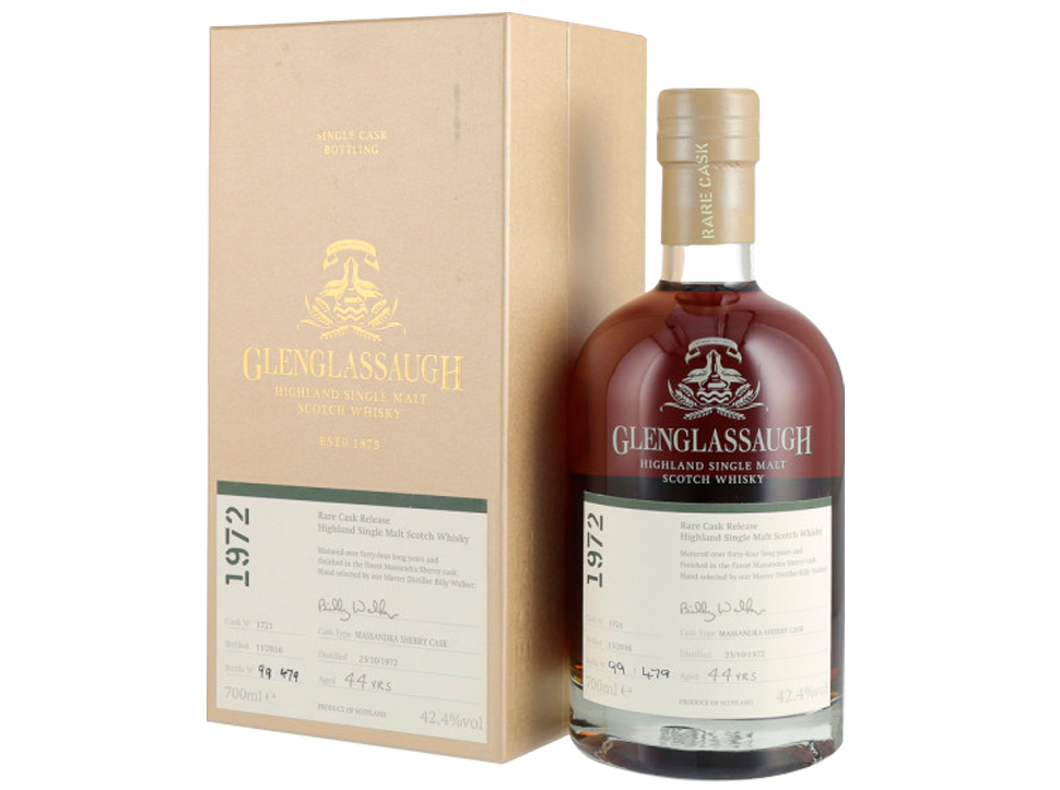 Buy original Whiskey Glenglassaugh Vintage 1972 Sherry Cask Finished with Bitcoin!