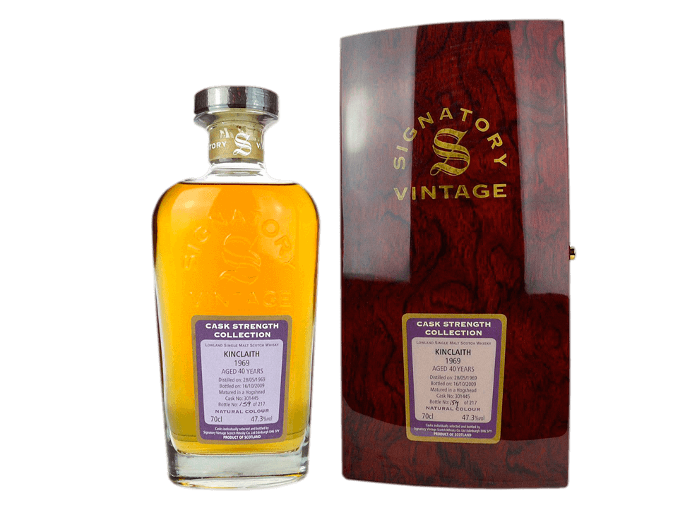 Buy original Whiskey Kinclaith Vintage 1969 Signatory Whiskey with Bitcoins!