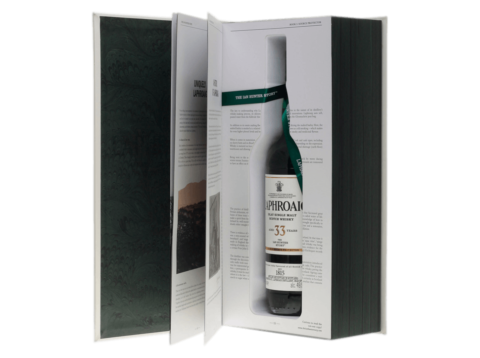 Buy original Whiskey Laphroaig The Ian Hunter Series #3 33 years with Bitcoin!