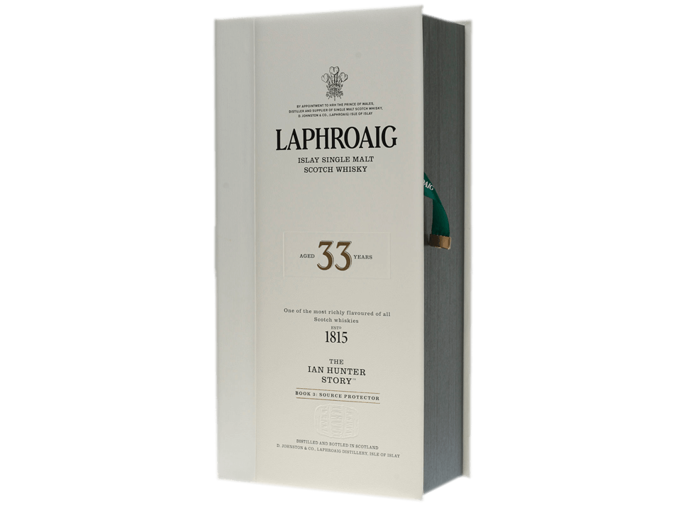 Buy original Whiskey Laphroaig The Ian Hunter Series #3 33 years with Bitcoin!