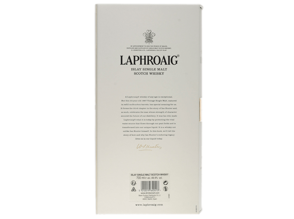 Buy original Whiskey Laphroaig The Ian Hunter Series #3 33 years with Bitcoin!