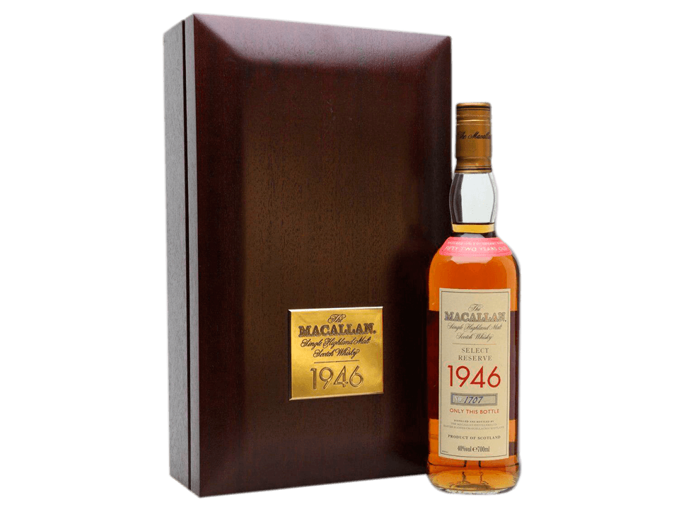 Buy original Whiskey Macallan 1946 Select Reserve 52 Year Old with Bitcoins!