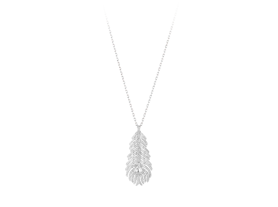 Buy original Boucheron Plume de Paon Necklace with Bitcoin!